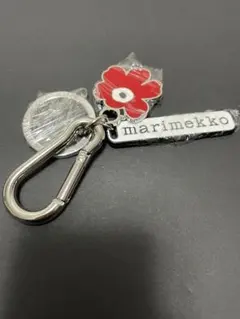 marimekko マリメッコ キーホルダー キーリング 赤 レッド