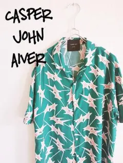 D221061 CASPER JOHN AIVER 総柄半袖シャツのサムネイル