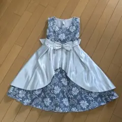 ドレス 150 発表会 ブルー シルバー