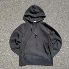 指*郎様 US規格　古着　チャンピオン　パーカー　ブラック　リバースウィーブ　目