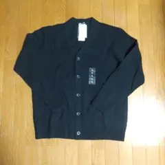 ユニクロ　プレミアムラムウール ブラックカーディガン XL
