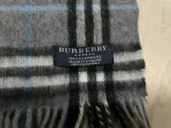 BURBERRY カシミヤ100% マフラー チェック柄 イングランド製