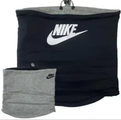 NIKE　ネックウォーマー リバーシブル クラブフリース 　黒　グレー　防寒