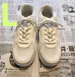 厚底ダッドスニーカー　Lサイズ　ホワイトのサムネイル