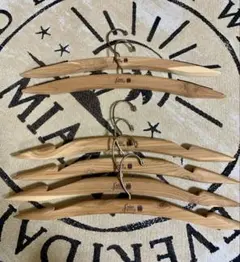 【Cedar Factory】シダーハンガー6本セット滑り止めキャミ対応防虫防臭
