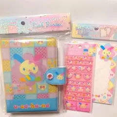 【匿名配送】ウサハナシールバインダー　リフィル　タイルシールセット