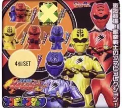 獣拳戦隊　ゲキレンジャー　ソフビコレクション　ゲキトージャ無し４種セット　ガチャ