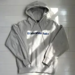 【美品】thisisneverthat ネバザ パーカー 刺繍ロゴ グレー S