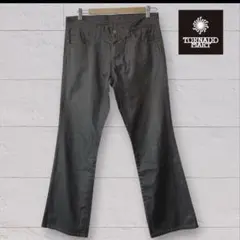 TORNADO MART コーティングフレアパンツ デニム　brrrsos