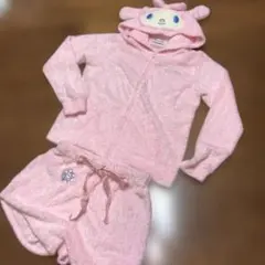 WEGO購入　マイメロ フード付き　ルームウェア ピンク　パーカーショートパンツ