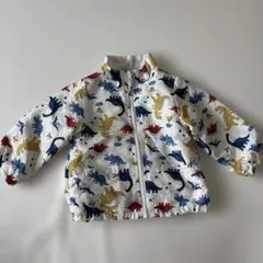 ベビー　恐竜柄 ジップアップアウター ジャンパー　80cm