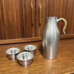 昭和レトロ 本錫 純錫 徳利盃 セット 酒器 ちろり おちょこ 酒燗器 蚤の市