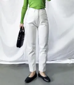 新品未開封✳︎ me+em select華奢見えハイウエストデニムパンツ