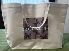 COACH 花柄トートバッグ 大容量