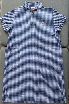 DANTON ギンガムチェック 半袖ワンピース 36