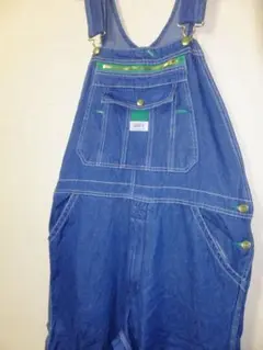 LIBERTY リバティ オーバーオール 36×30 緑ZIP ゆるだぼ