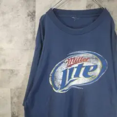 半袖TシャツUSA古着ビッグオーバーサイズネイビー　A14,48