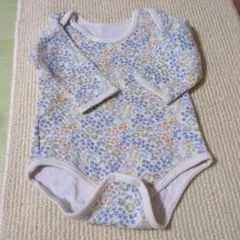 futafuta 花柄 ベビー肌着 ロンパース　サイズ80