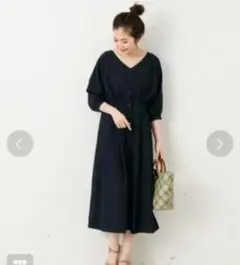 sonny label vネック 長袖 ワンピース