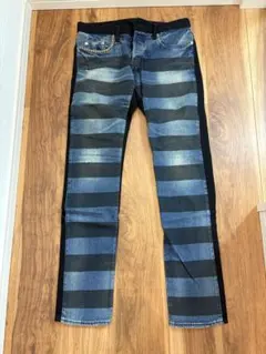 ヒステリックグラマー 切替スキニーデニム32 個性派