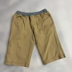 ベージュ コットン 半ズボン ポケット付き