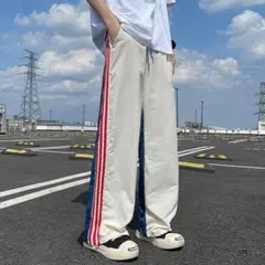 【再入荷❣️大人気のナイロンパンツ❣️】ストライプ　トリコロール
