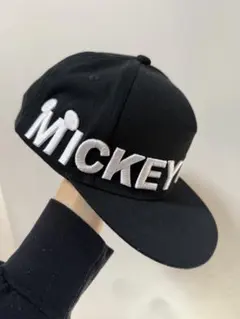 ディズニー スナップバックキャップ 黒 ミッキーマウス