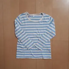 長袖カットソー 110 ストライプ 無印良品