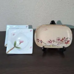 桜の花デザイン皿3枚セット