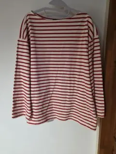 ROYAL MER 赤と白のストライプ BIGシャツ