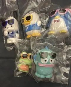 ポチャッコ　ペックル　サム　ハンギョドン　けろっぴ　グラサンばちばちフィギュア