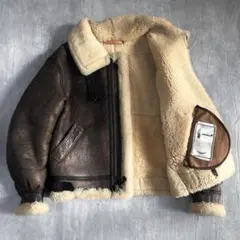 Z206 アヴィレックス B-3 ムートンジャケット USA製 42サイズ 良品