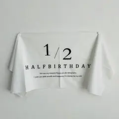 ハーフバースデー タペストリー 飾り おうちフォト 記念 誕生日 ベビー　成長