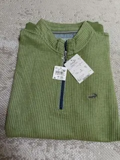 Crocodile ハーフジップ カットソー 緑 M 新品トレーナー