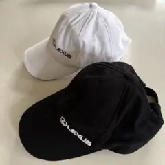 【LEXUS】 レクサス★ GOLF ゴルフ ベースボールキャップ　黒　白