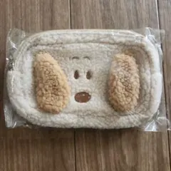 スヌーピー スクエアポーチ もこもこ