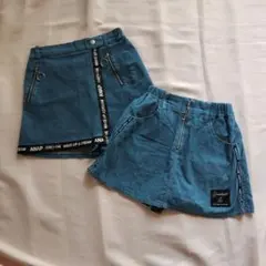 ANAP デニムブルースカートパンツ　М　キュロット　150 155 160