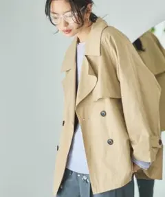 JOURNAL STANDARD C/PEギャバノーカラーショートトレンチ - メルカリ