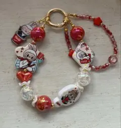 コカ・コーラ ラブブ ビーズ キーホルダー