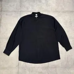 90s~ band collar shirt Fly front