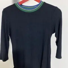Stradivarius BASICS 五分袖ニット ブラックのサムネイル