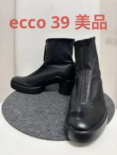 極美品✨エコー 厚底 サイドゴア ブーツ レザー ブラック 本革 24.5 e02bc008989c279a71a0986be6b990