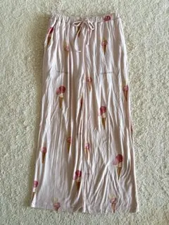 gelato pique（ジェラートピケ）ジェラート柄ロングパンツ ピンク F