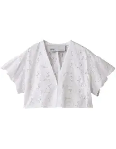 極美品 ティッカ25SS フラワーレースジャケット エンブロイダリー クロップドのサムネイル