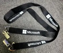 Microsoft ロゴ ストラップ ブラック