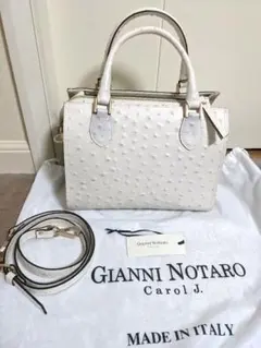 2025年最新】GIANNI NOTARO カラー：ホワイト系 ハンドバッグの