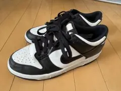24.5 ダンクロー　Nike スニーカー ブラック/ホワイト
