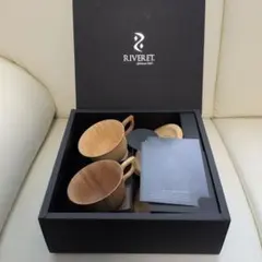 RIVERET 뱀부 티 컵과 소서 페어 세트 신제품