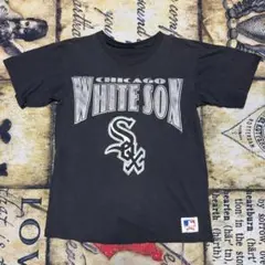ち*ら様 90s USA製 MLB シカゴホワイトソックス Tシャツ ブラックのサムネイル