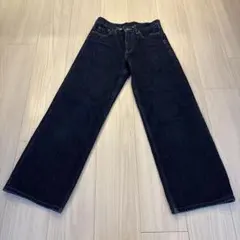 UNIQLO JEANS ダークブルー ストレートデニム
